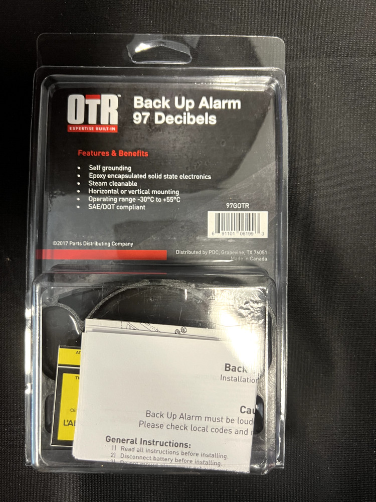 Back Up Alarm- 97 Decibels 97GOTR