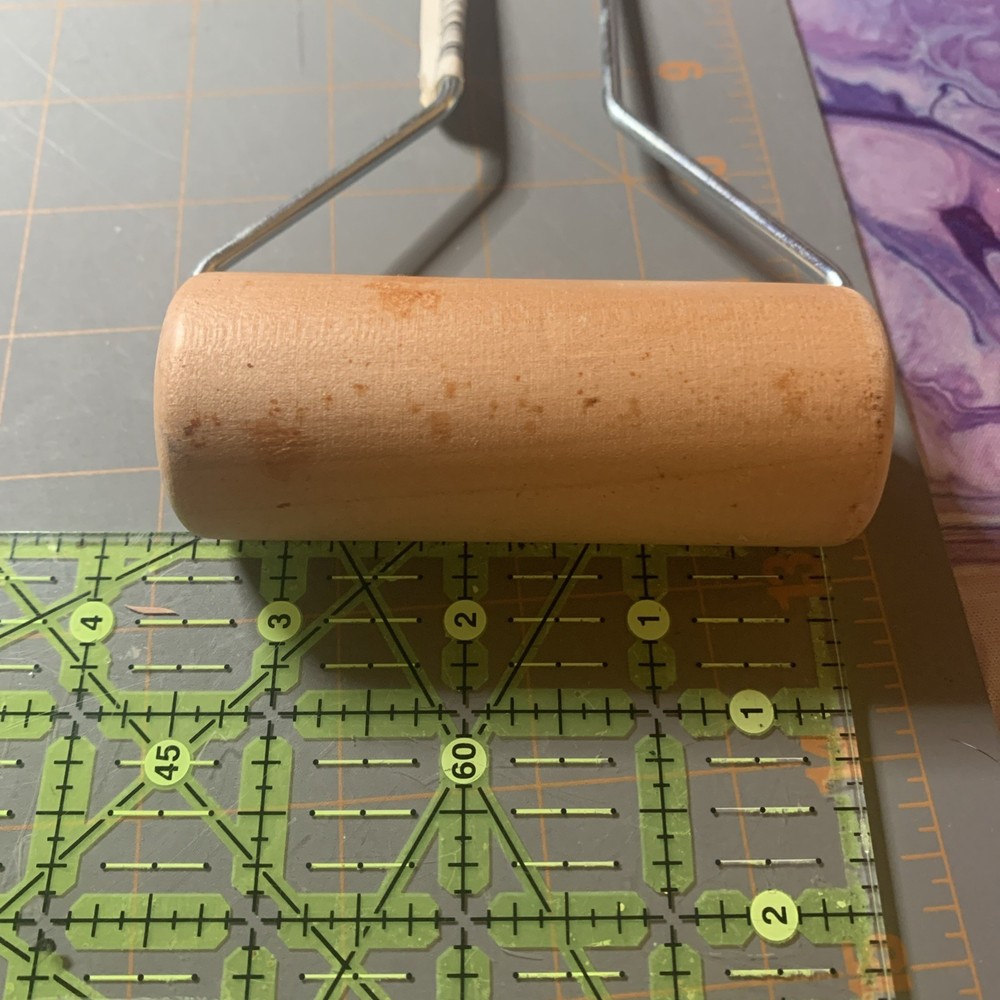 Ink Roller Brayer Wood