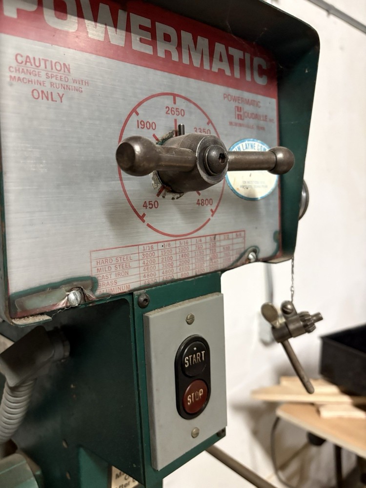 Vintage Powermatic Drill Press 1150A Variable Speed