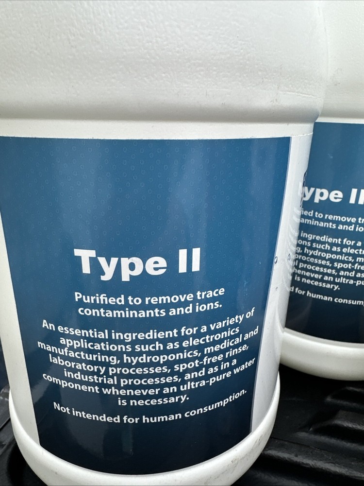 3-Type II Deionized Water - Laboratory Grade (1 Gallon)