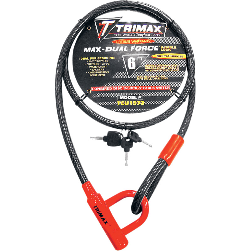 Trimaflex Cable Locks U-Lock and Cable Locks - 72"