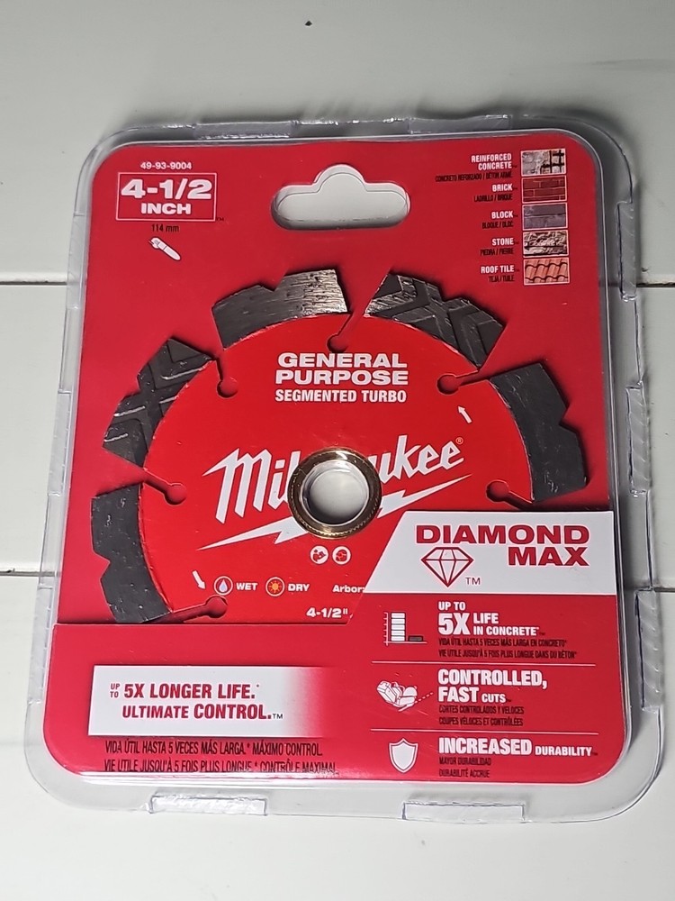 Milwaukee 49-93-9004 4-1/2 DIAMOND MAX Segmented