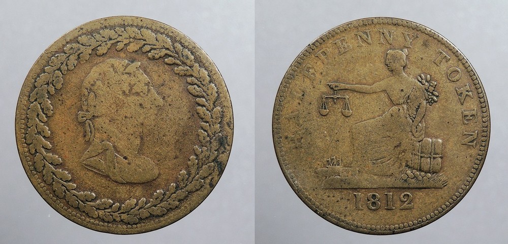 CANADA Lower Canada 1812 Halfpenny Token #WC105229