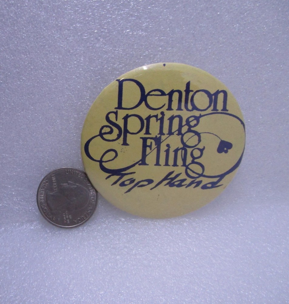 Denton Spring Fling Top Hand Button Pin