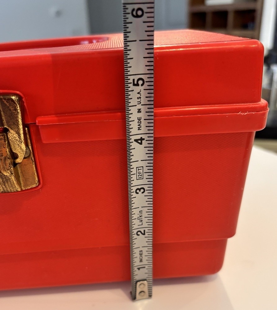 Vintage Wilson Wil-Hold Sewing Red Box Medium Size Plastic