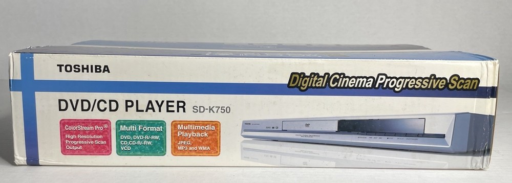 Toshiba (SD-K750) DVD & CD Player MULTI FORMAT & PLAYBACK & WIRELESS REMOTE