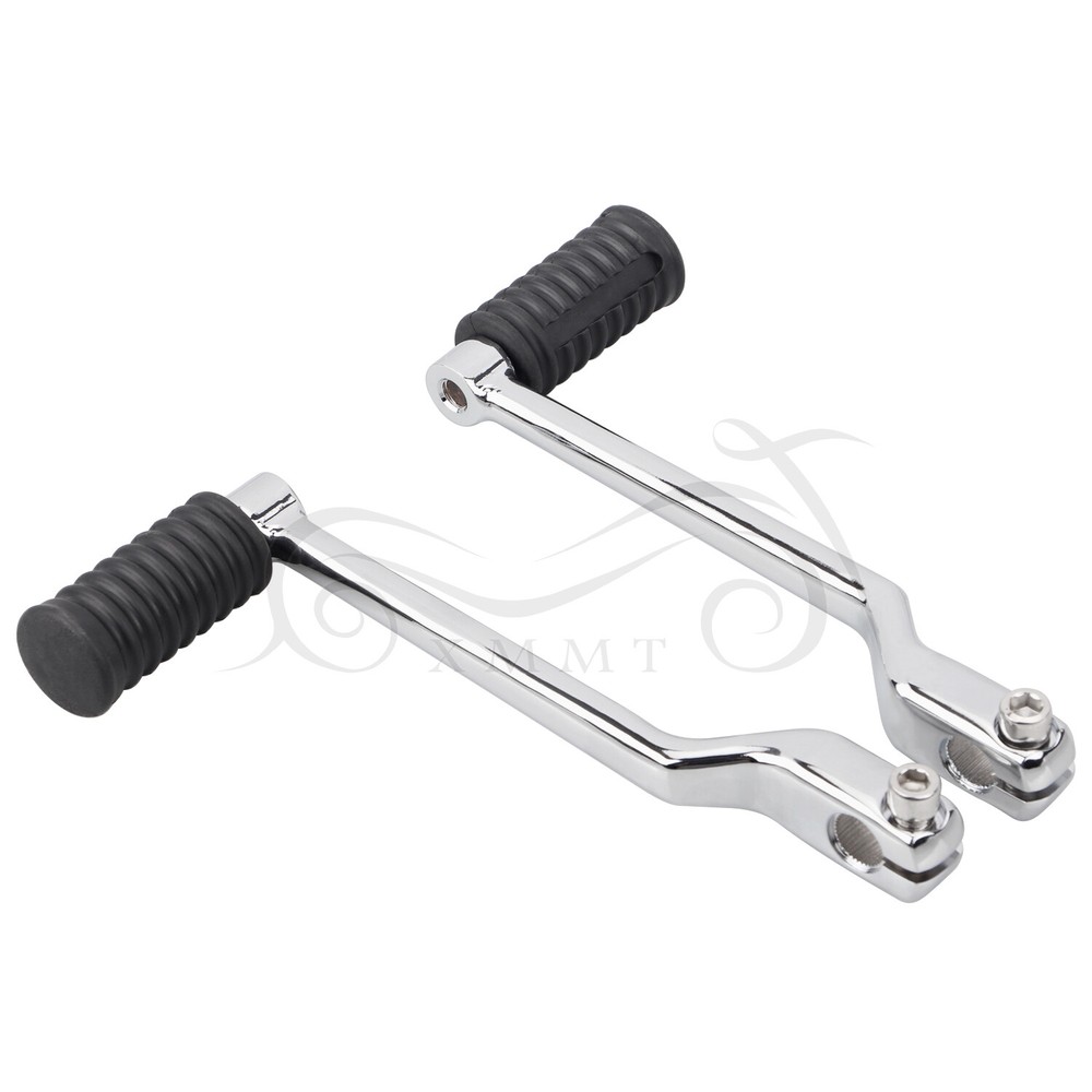 CNC Heel Toe Shift Lever W/ Split Rubber Shifter Peg For Harley Touring Softail
