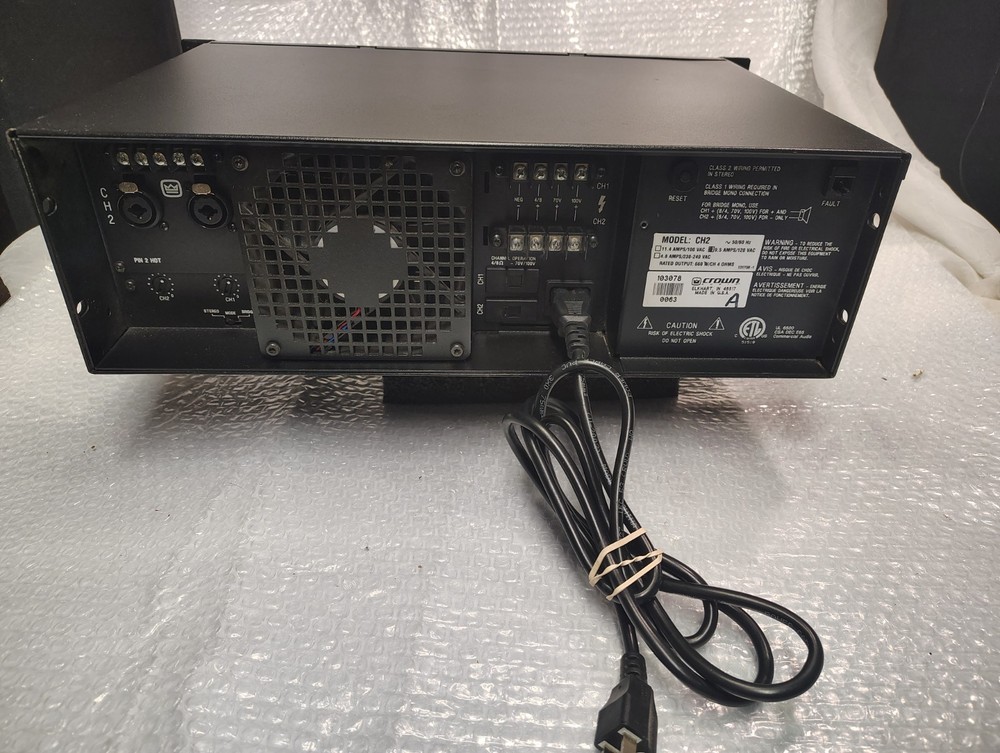 Crown CH2 power amplifier