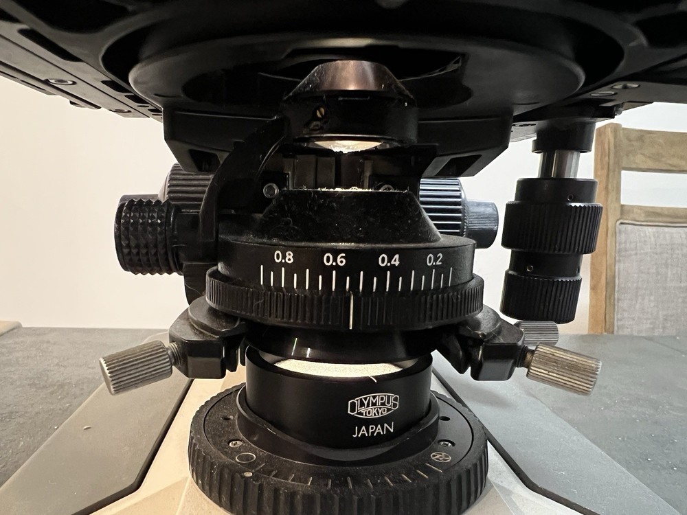 OLYMPUS BH-2 TRINOCULAR MICROSCOPE W/ SPLAN 2X/4X/10X OBJECTIVE SET