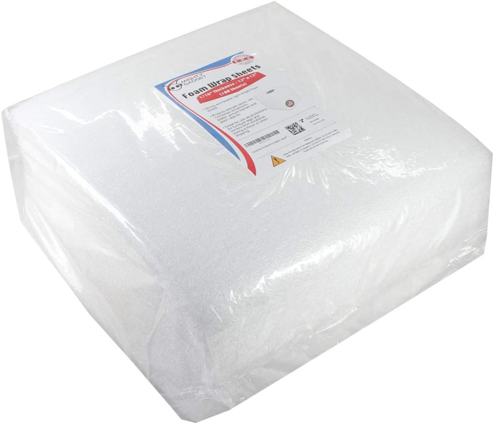 100 Pack Premium Cushioning Foam Sheets Packaging Material