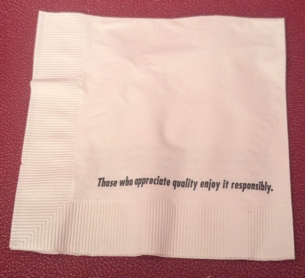 Absolut Vodka Beverage Napkin