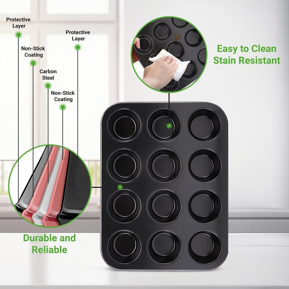 Nutrichef Bakeware Square Baking Pan Used for NutriChef for NCBK6BK (Black)