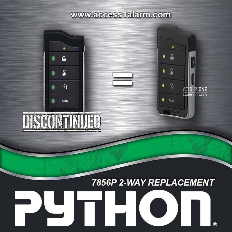 Python 7857P 2-Way LED Remote Control With USB Charger And Manual For Old 7856P