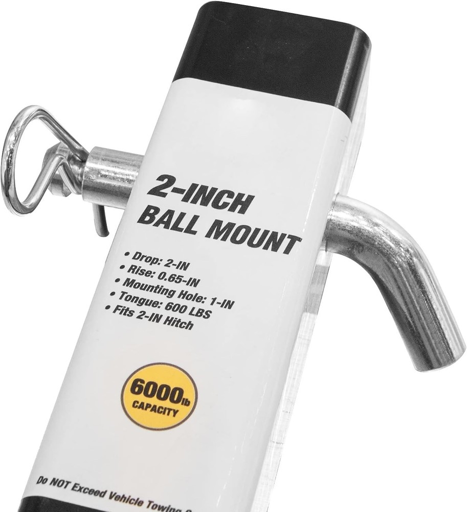 Zinc Plated 5/8" Hitch Pin for Secure Trailer Connection, Includes User Manual