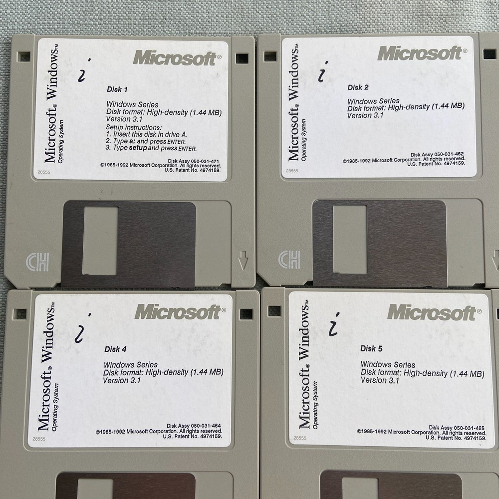 Vintage Software Microsoft Word Excel Powerpoint Windows 3.1 3.11 NT 4.0 Network