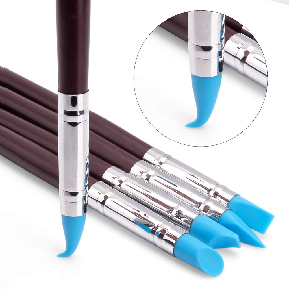 10Pcs Silicone Clay Sculpting Tool, Modeling Dotting Tool& Pottery Craft use ...
