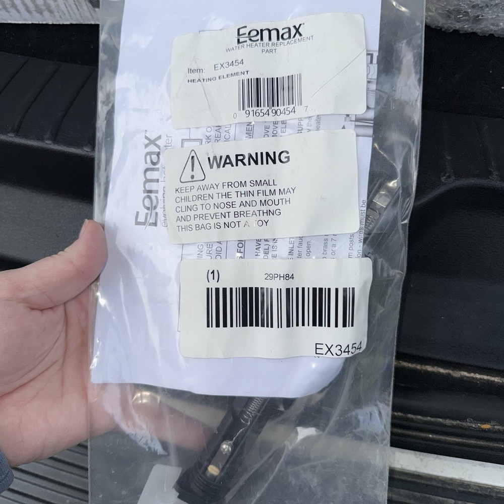 EEMAX EX3454 Heating Element 7.75 in Insert L 29PH82 New 480v