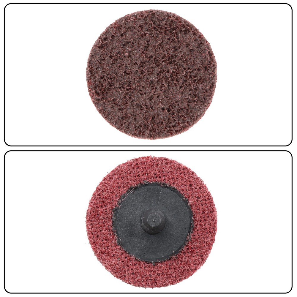 25 PCS 2 Inch Red Medium Nylon Quick Change Surface Conditioning Discs