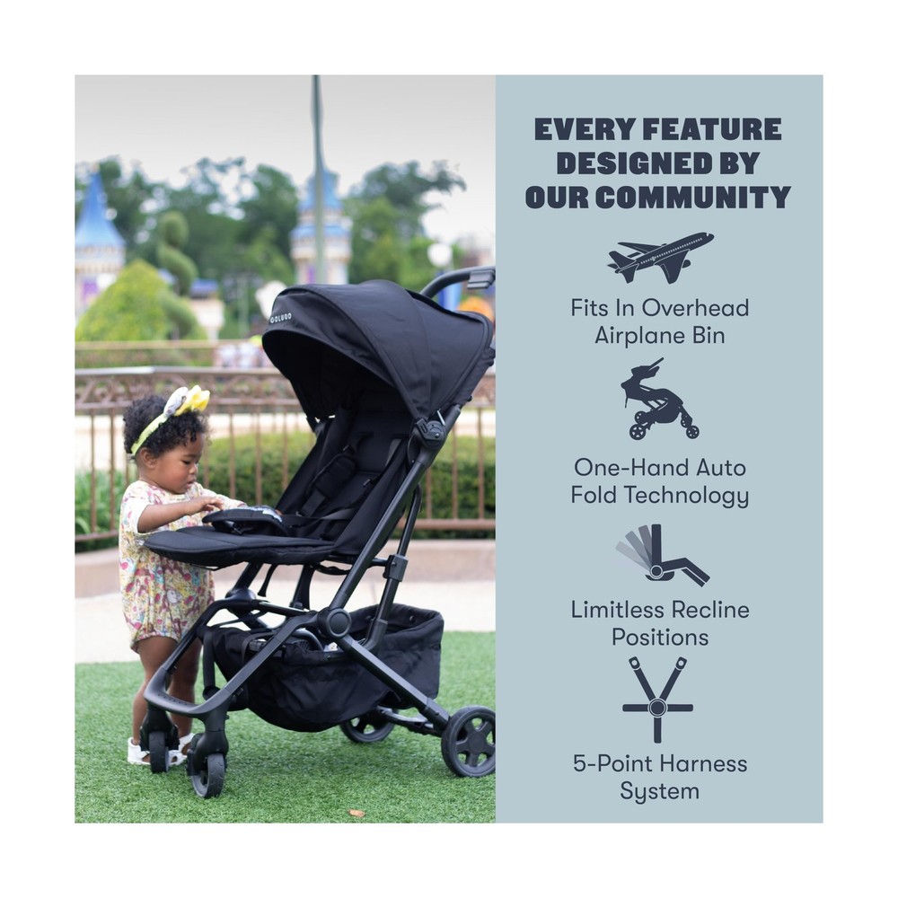 Colugo Compact Stroller+ Lightweight Foldable Travel Stroller for Airplane, B...