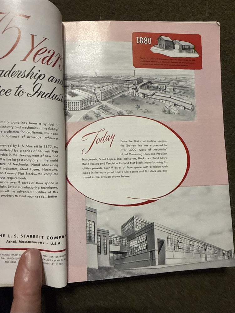 Starrett Catalog 75th Anniversary 🇺🇸