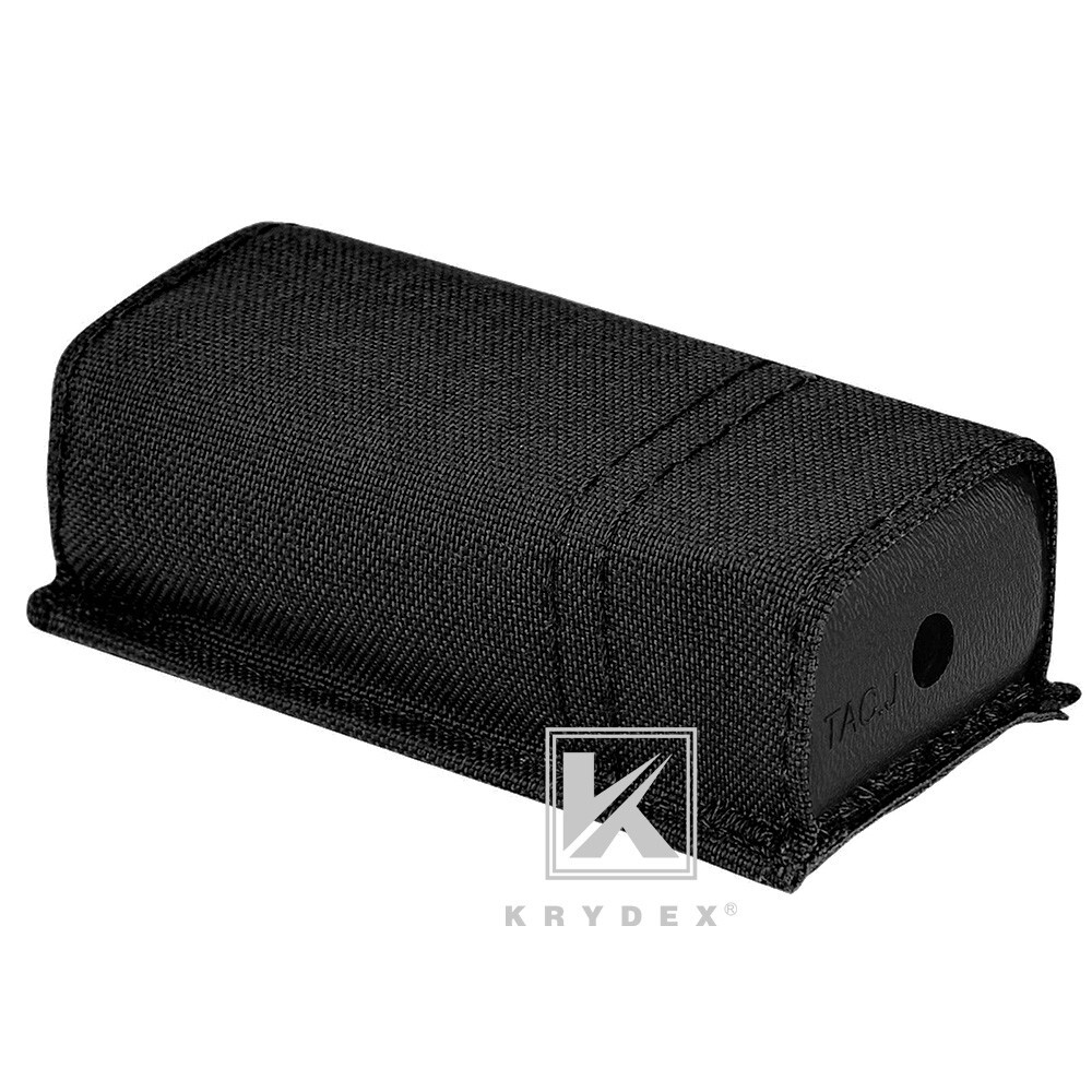 KRYDEX Tactical Double Stack Pistol Single Mag Pouch Belt / MOLLE Mounted Black