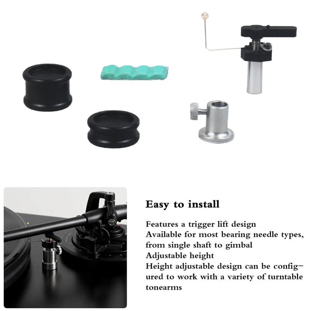 Arm Lifter Kit for Vinyl Record Players Automatic Tonearm Raiser Adjustable