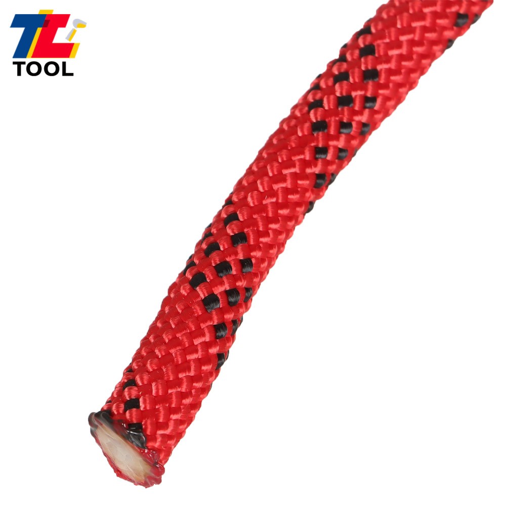 3520Lbs 3/8" × 100' Braid Polyester Rope Arborist Tree Rope High Strong