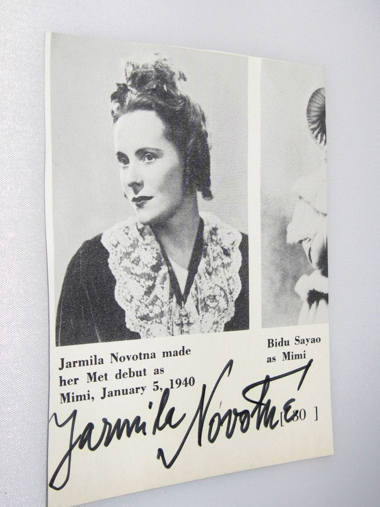 opera memorabilia autographs
