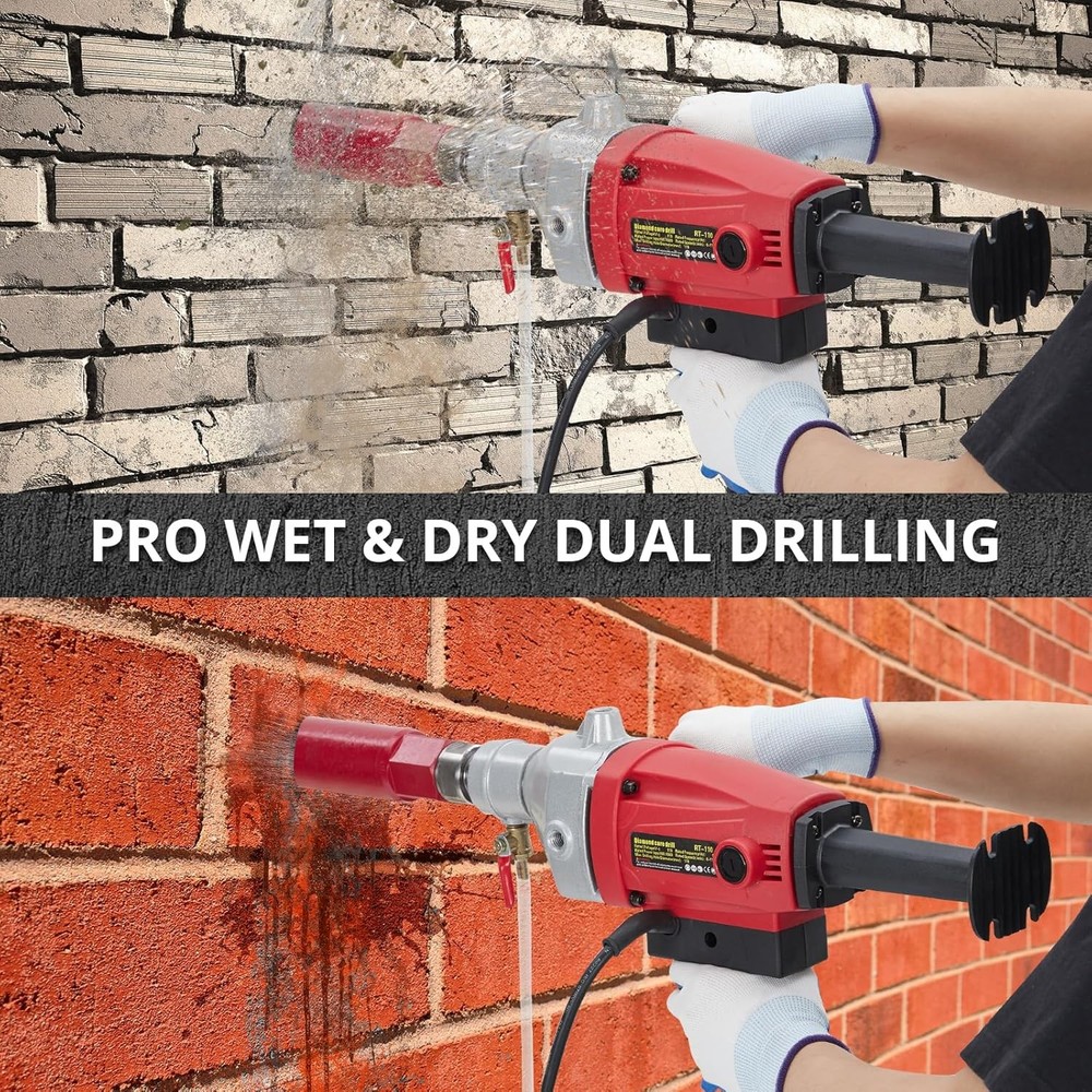 Diamond Core Drill Machine 2inch Handheld Concrete Core Drill Rig Bit 1500W