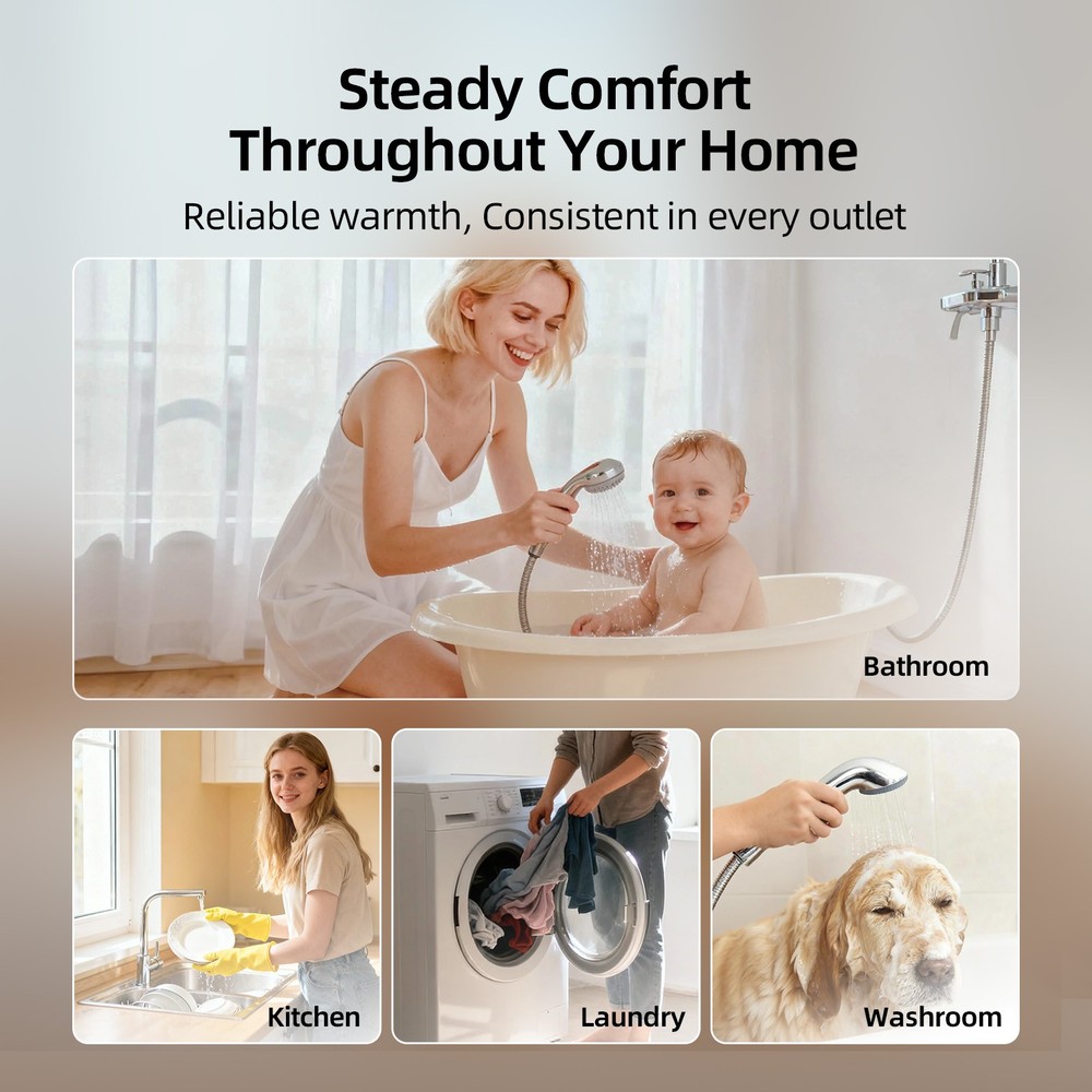 36KW Tankless Water Heater Electric 240V Whole House On Demand Instant Hot Water