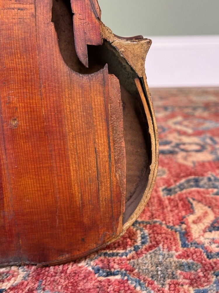 19th Century 3/4 Size Project Violin - Flame Maple