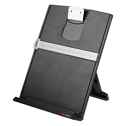 Desktop Document Holder Copy Holder, Adjustable Clip Holds Portrait and