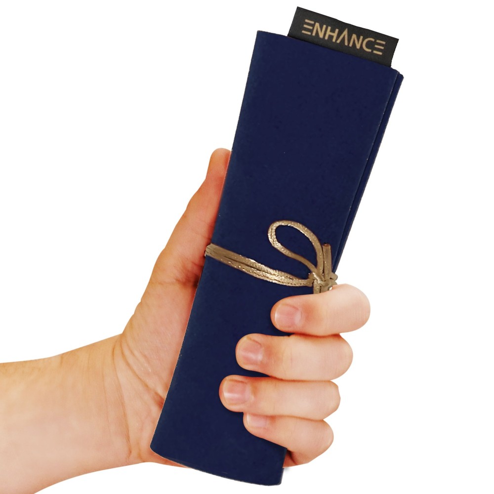 ENHANCE Roll on a Scroll™ Dice Rolling Mat & 7pc Acrylic Dice Set