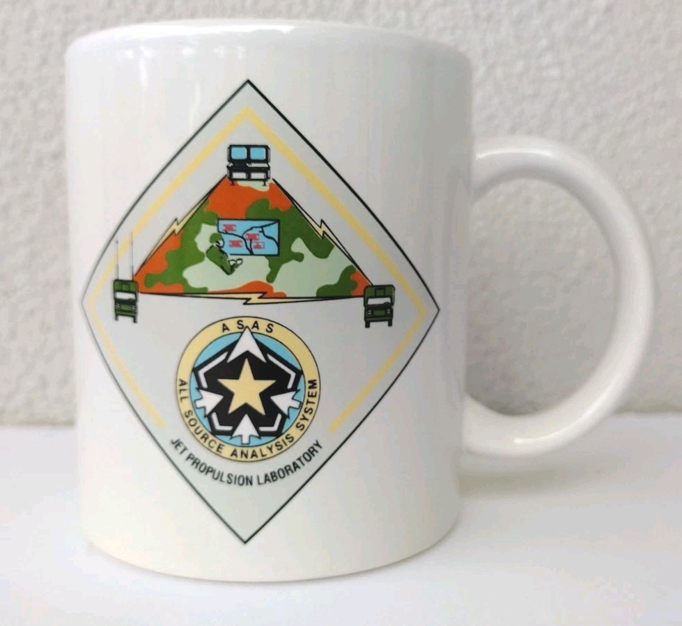 MILITARY MUG | ALL SOURCE ANALYSIS SYSTEM (ASAS) NASA JPL Coffee Cup