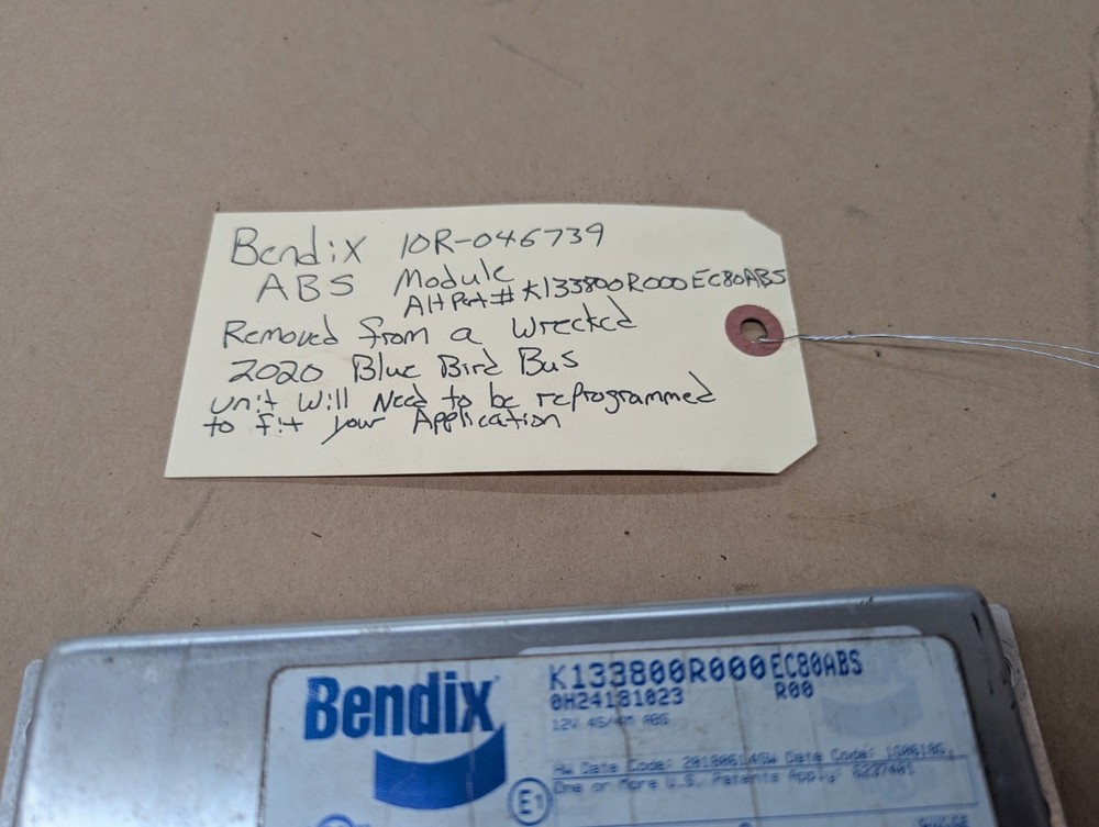Bendix ABS Brake Control Module 10R-046739 | Blue Bird Bus | Needs Programming