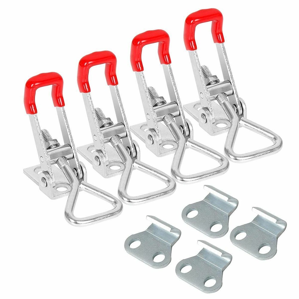 8pack Steel Toggle Latch Catches Adjustable Lock Clamp For Boxes Case