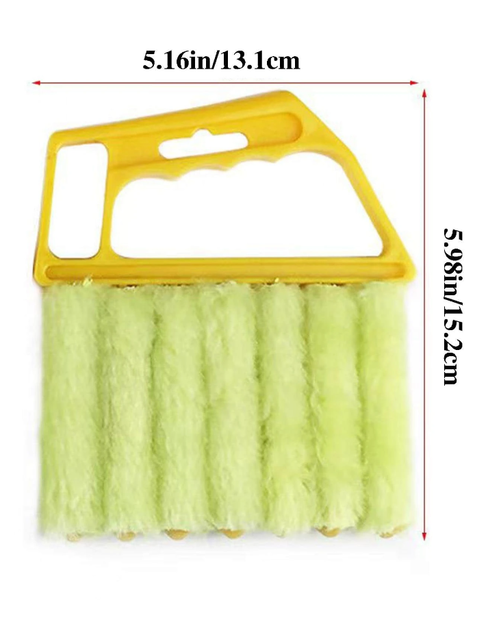 Plastic Shutter Cleaning Brush with Modern Handle Design for Home & Kitchen