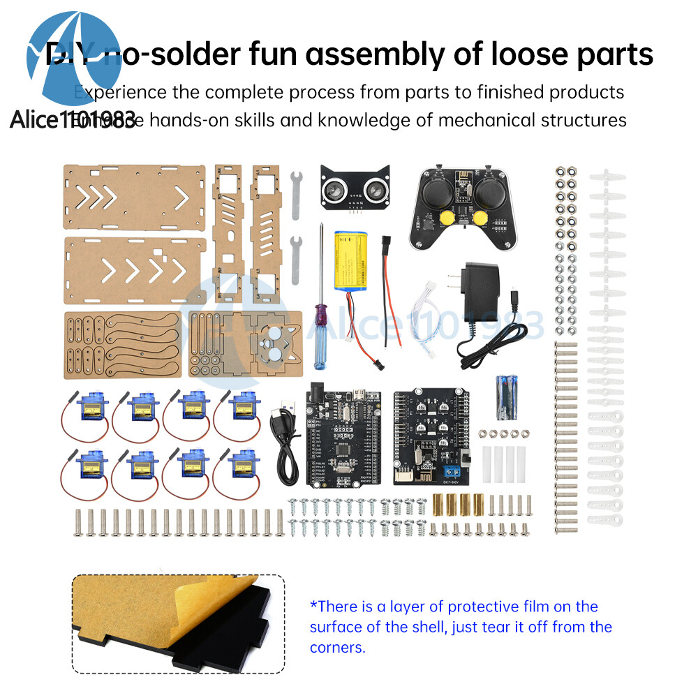 Intelligent Programming Quadruped Robot Bionic Mechanical Dog Kit Remote Control