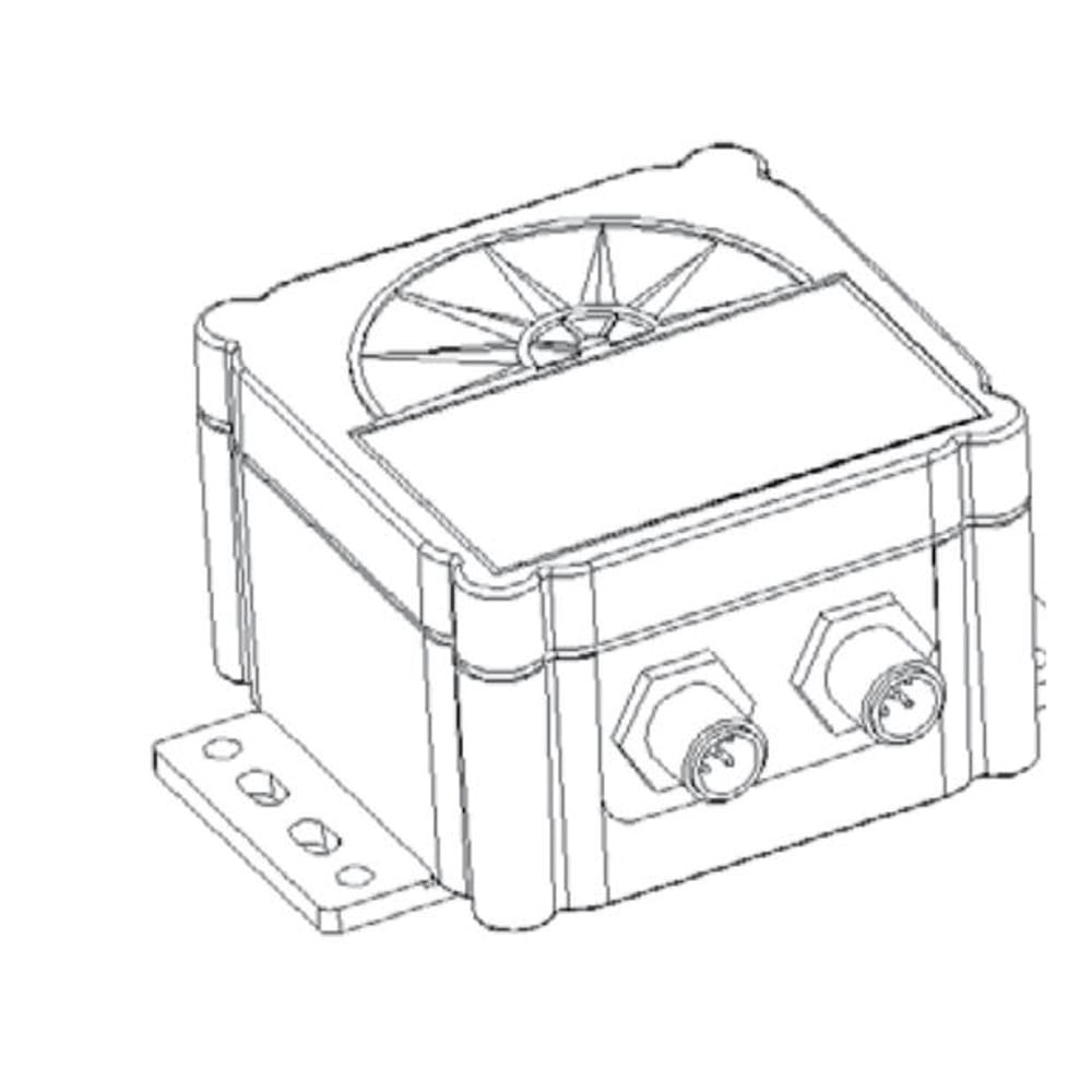 Solid State Gyro Electronic Black Deck/Bulkhead Mount Plastic Compass