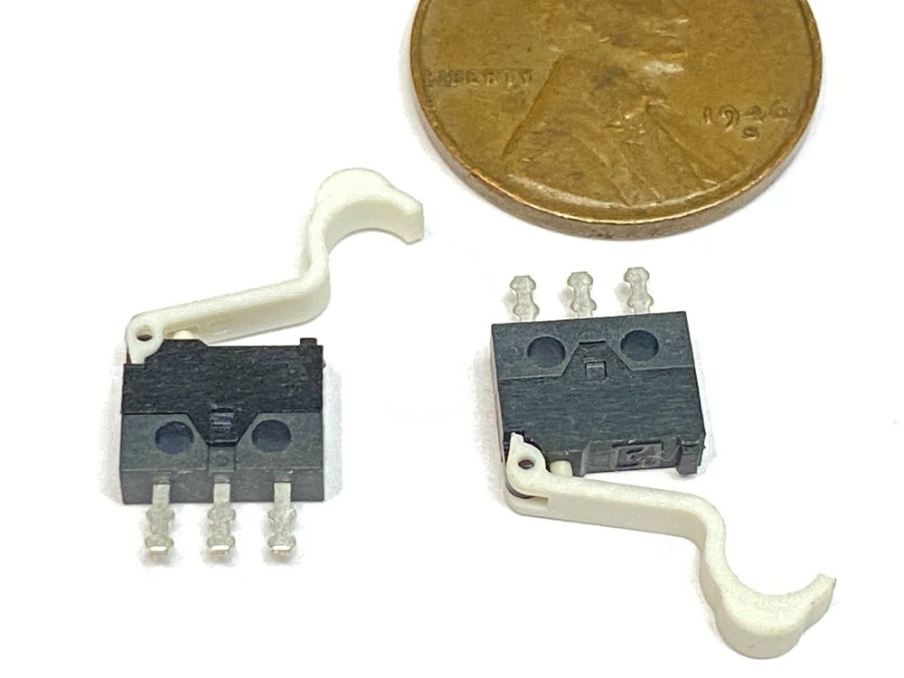 2 Pieces  MX-1210 NC NO Microswitch Reset mini small Micro Limit Switch Lever A6
