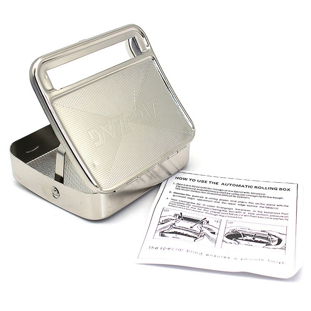 Easy Manual Roller Hand Maker Metal Cigarette Rolling Machine 70mm