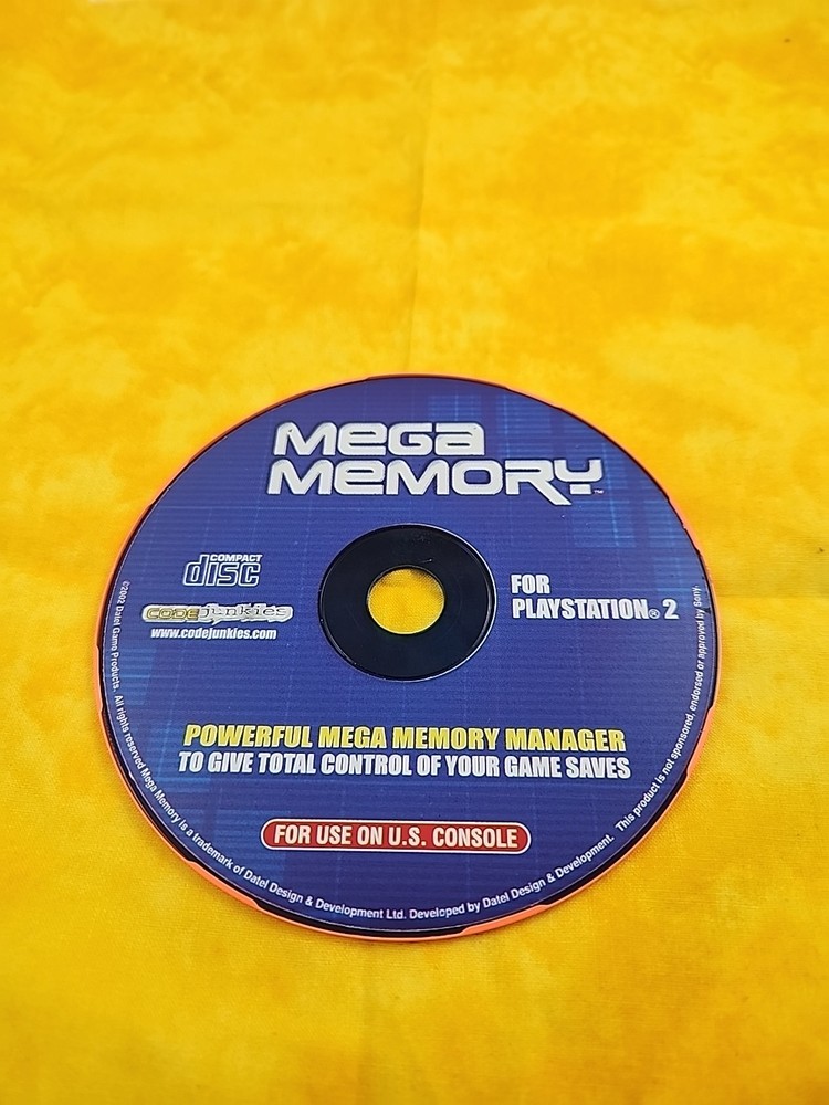 Mega Memory Manager For Playstation 2 PS2 Disc