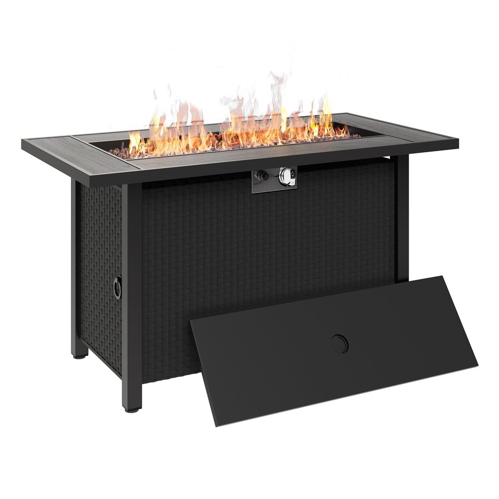 Outdoor Propane Fire Table, 45-Inch Gas Fire Pit Table