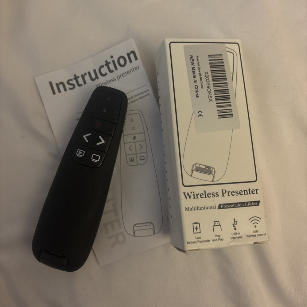 Power point Presentation Remote Control Wireless USB PPT Presenter Laser Pointer