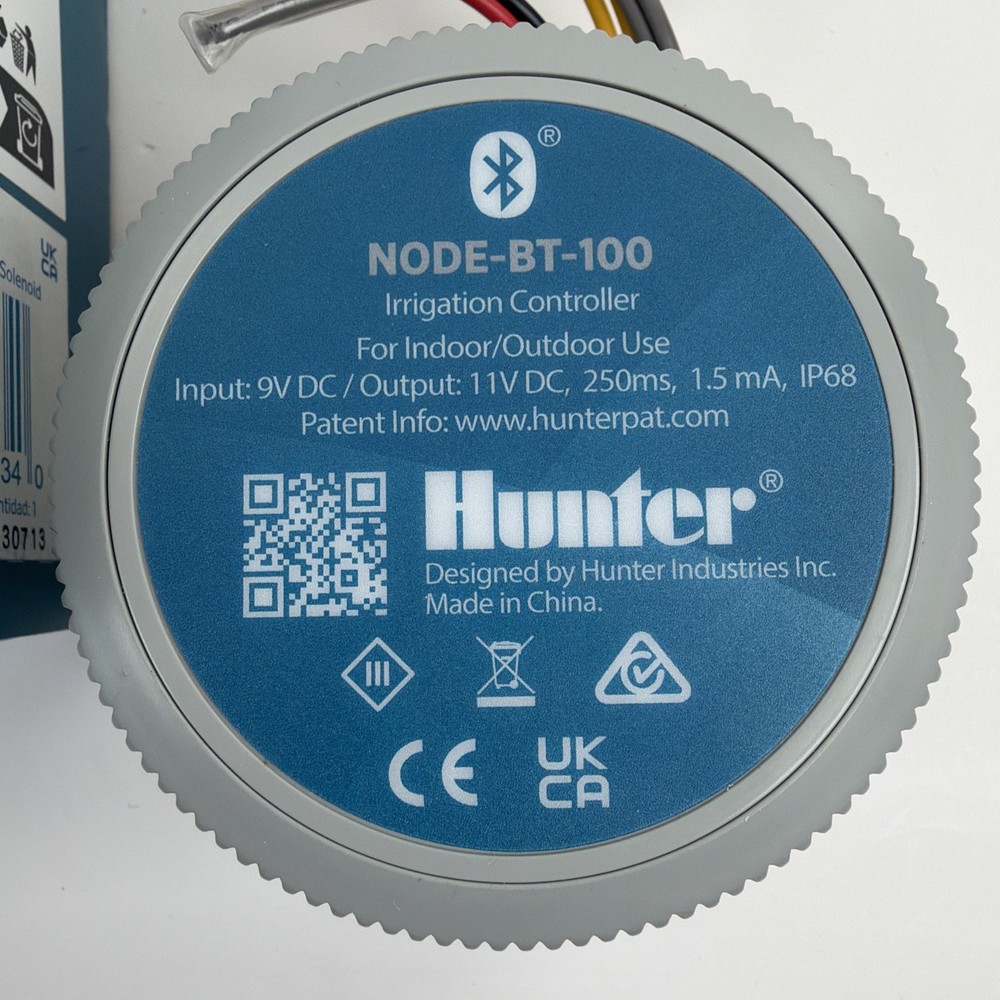 Hunter NODE-BT-100 Bluetooth Battery Operated Sprinkler Controller with Solenoid