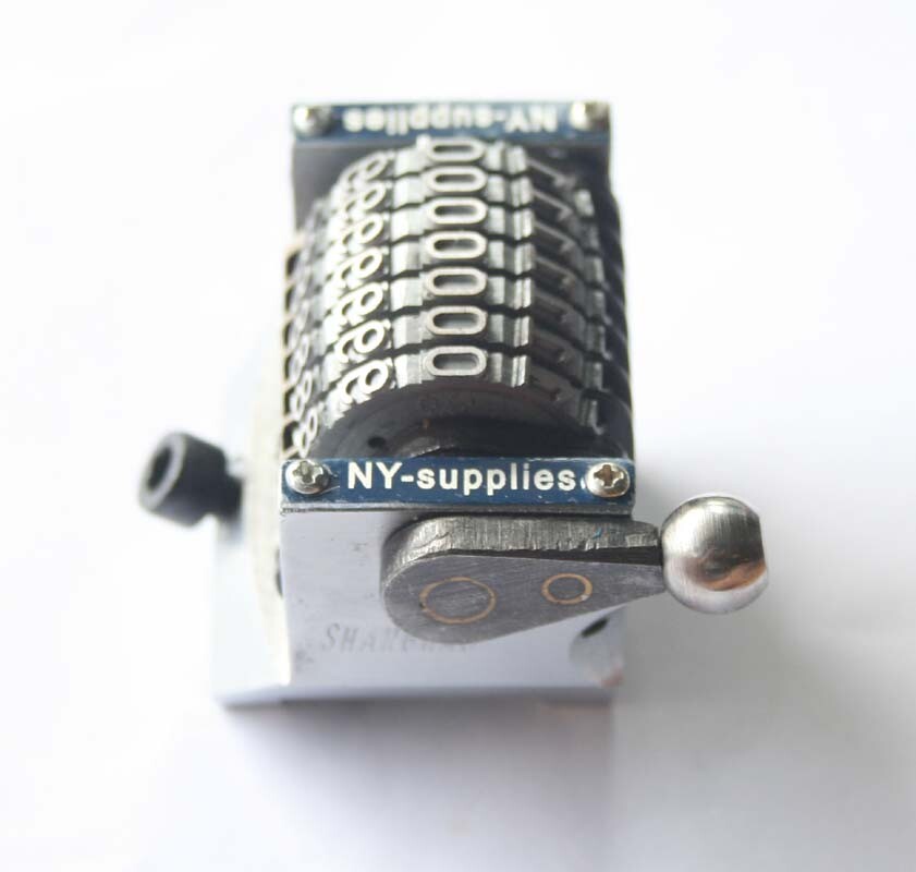 Convex Numbering Machine for AB Dick Printing Press, Mona Attachment, Backwards