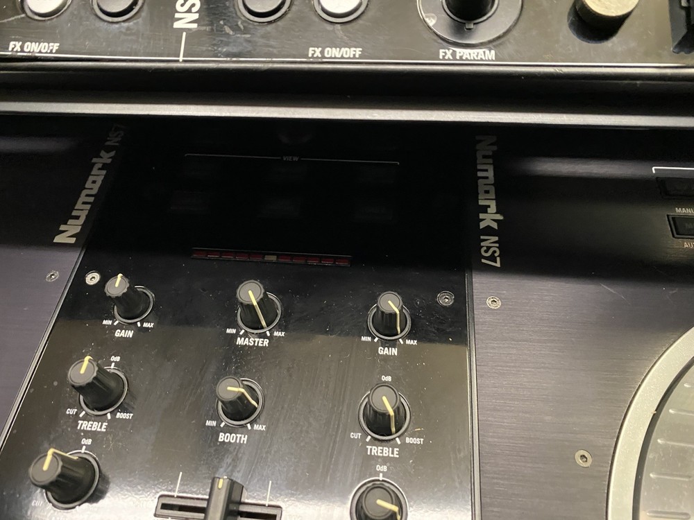 Numark NS7 DJ Controller + NSFX Effects Controller & Case W/ Cords | Big Bundle