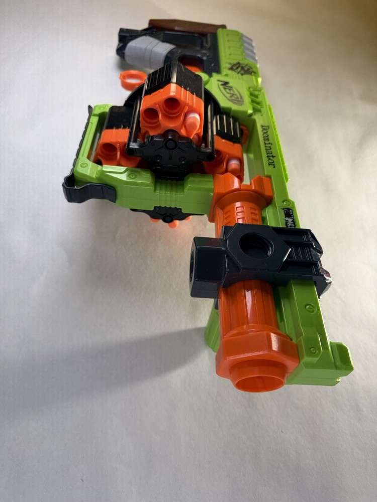 Nerf Zombie Strike Doominator Blaster w/ Rotating Drum Tested Working