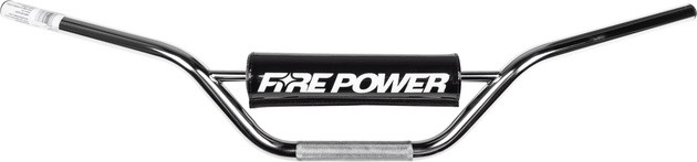 Fire Power CSA Carbon Steel Anodized Handlebar 7/8" ATV Bend Chrome