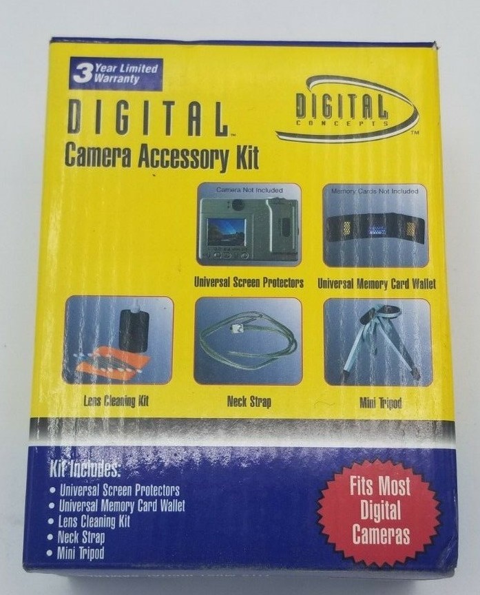 Digital Concept Digital Camera Accessory Kit, fits most digital Cameras